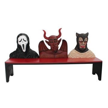 Monsterbank Scream, Teufel und Werwolf lebensgroß