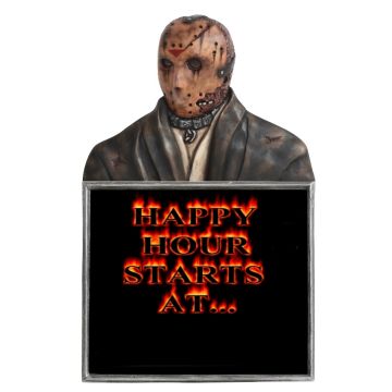 Monster Jason Voorhees Büste Happy Hour Angebotstafel lebensgroß
