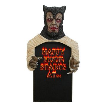 Werwolf Happy Hour Angebotstafel lebensgroß