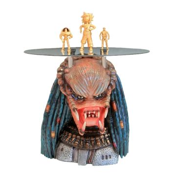 Alien Predator Tisch mit Glasplatte lebensgroß