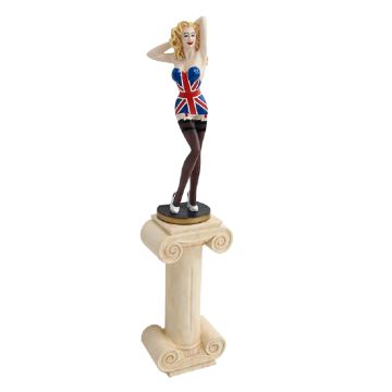 Sexy Model Amerika auf Säule verkleinert