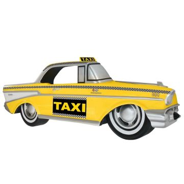 Wanddeko Amerikanisches Taxi Gelb verkleinert