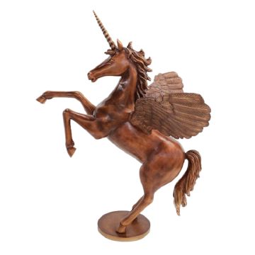 Einhorn mit Flügeln Antikgold verkleinert