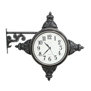 Vintage Uhr für für Wand Silber seitlich keine Angabe