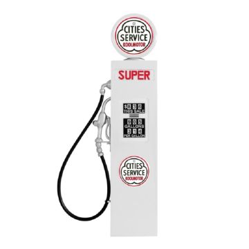 Ami Tankstelle Weiß als Wanddeko groß lebensgroß