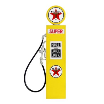 Oldschool Tankstelle Gelb als Wanddeko groß lebensgroß