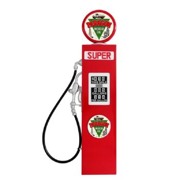 Vintage Tankstelle Rot als Wanddeko groß lebensgroß