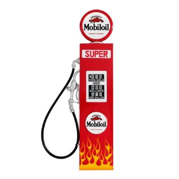 Ami Tankstelle Rot mit Flammen als Wanddeko groß lebensgroß