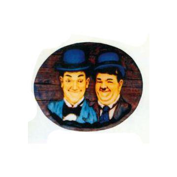 Dick und Doof Wandschild verkleinert