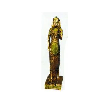 stehende Ägypterin Gold Grün verkleinert