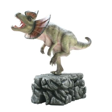 Dinosaurier Dilophosaurus lebensgroß