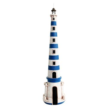 Leuchtturm blau weiß gestreift verkleinert