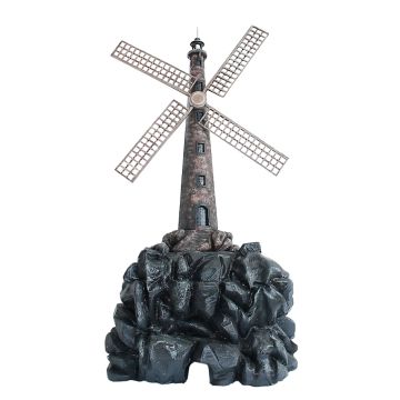 Windmühle auf großem Stein verkleinert