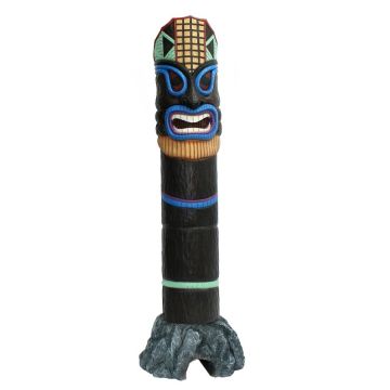 Tiki Maske auf Stein 5 lebensgroß