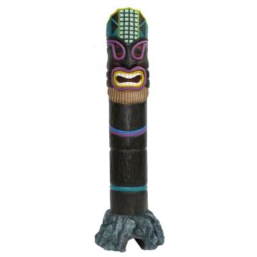 Tiki Maske auf Stein 6 lebensgroß
