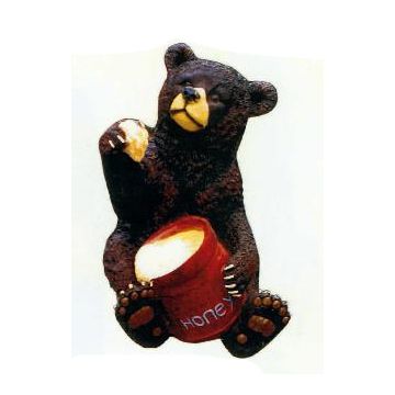 Braunbär mit Honigtopf verkleinert