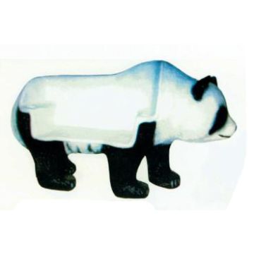 große Panda Bank zum draufsetzen lebensgroß