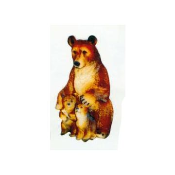 stehende Bärenfamilie klein verkleinert