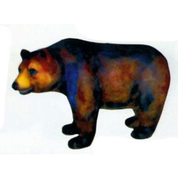 großer stehender Braunbär lebensgroß