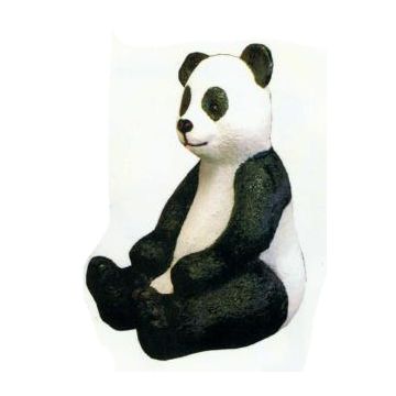 Pandabär sitzend lebensgroß