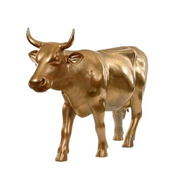 Kuh Gold lebensgroß