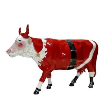 Kuh Weihnachtsmann klein verkleinert