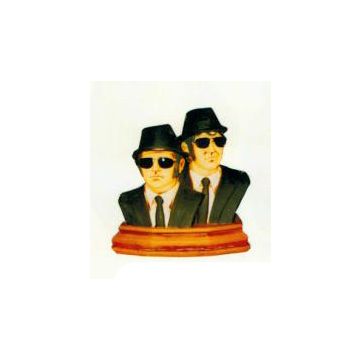 Blues Brother Köpfe als Büste lebensgroß
