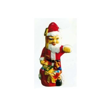kleiner Weihnachtsmann mit Sack voller Spielzeug verkleinert