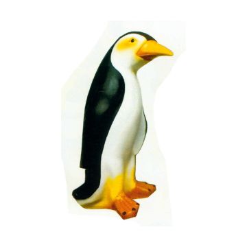 kleiner Kaiserpinguin stehend lebensgroß