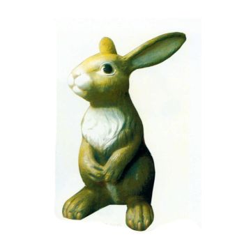 mittelgroßer Osterhase graubraun vergrößert