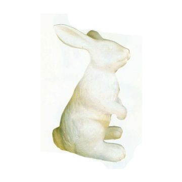 weißer mittelgroßer Osterhase vergrößert