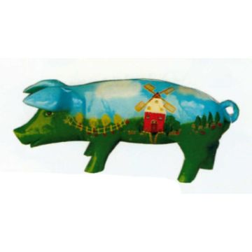 Schweinchen mit Windmühle verkleinert