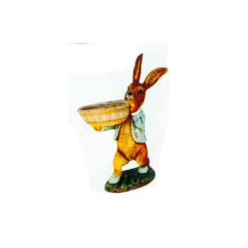 Osterhase klein mit Korb vergrößert