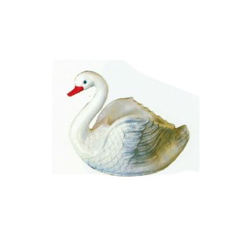 Schwan als Pflanzgefäß verkleinert