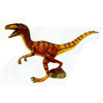 kleiner Fleischfresser Dinosaurier lebensgroß