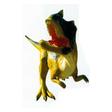 langer großer Fleischfresser Dinosaurier böse verkleinert