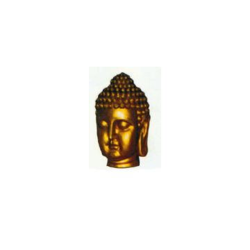 goldener Buddhakopf groß vergrößert