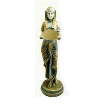 Ägypterin mit Spiegel gold silber lebensgroß