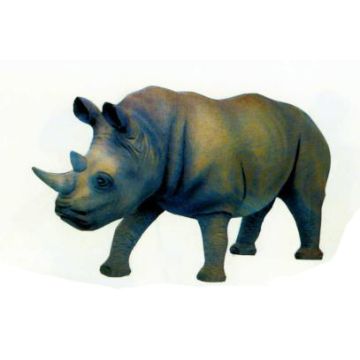laufendes Nashorn groß lebensgroß