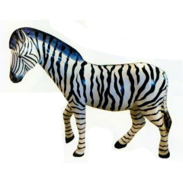 süßes Zebra laufend lebensgroß