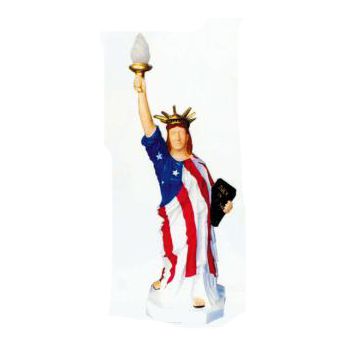 mittlere amerikanische Freiheitsstatue mit Lampe verkleinert