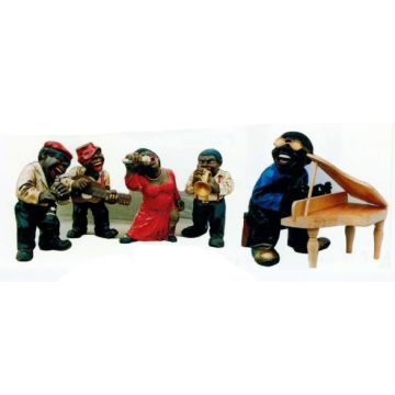 lustige Jazzgruppe 5 teilig verkleinert