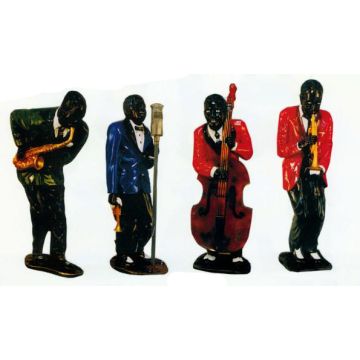 Musiker in Jazzgruppe mittel verkleinert