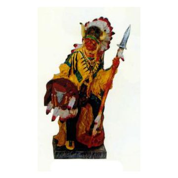 Indianerhäuptling mit Jagdausrüstung klein verkleinert
