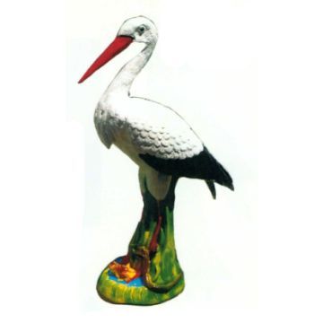 stehender Storch lebensgroß