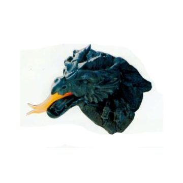 Feuer-spukender Drachenkopf verkleinert