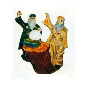 zwei Zauberer zaubern um die Wette verkleinert
