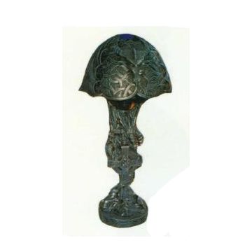 Schirmlampe mit Drachen verkleinert