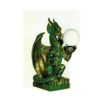 kleine Drachenlampe mit Kugel verkleinert