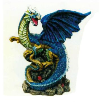 bunter furchteinflößender Drache verkleinert